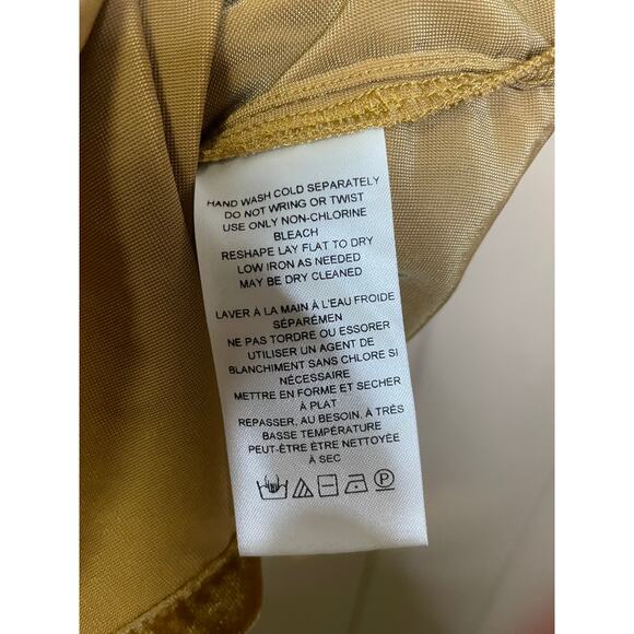 Anthropologie Pilcro Relaxed Velvet Bronze button down XS NWT - Picture 6 of 6